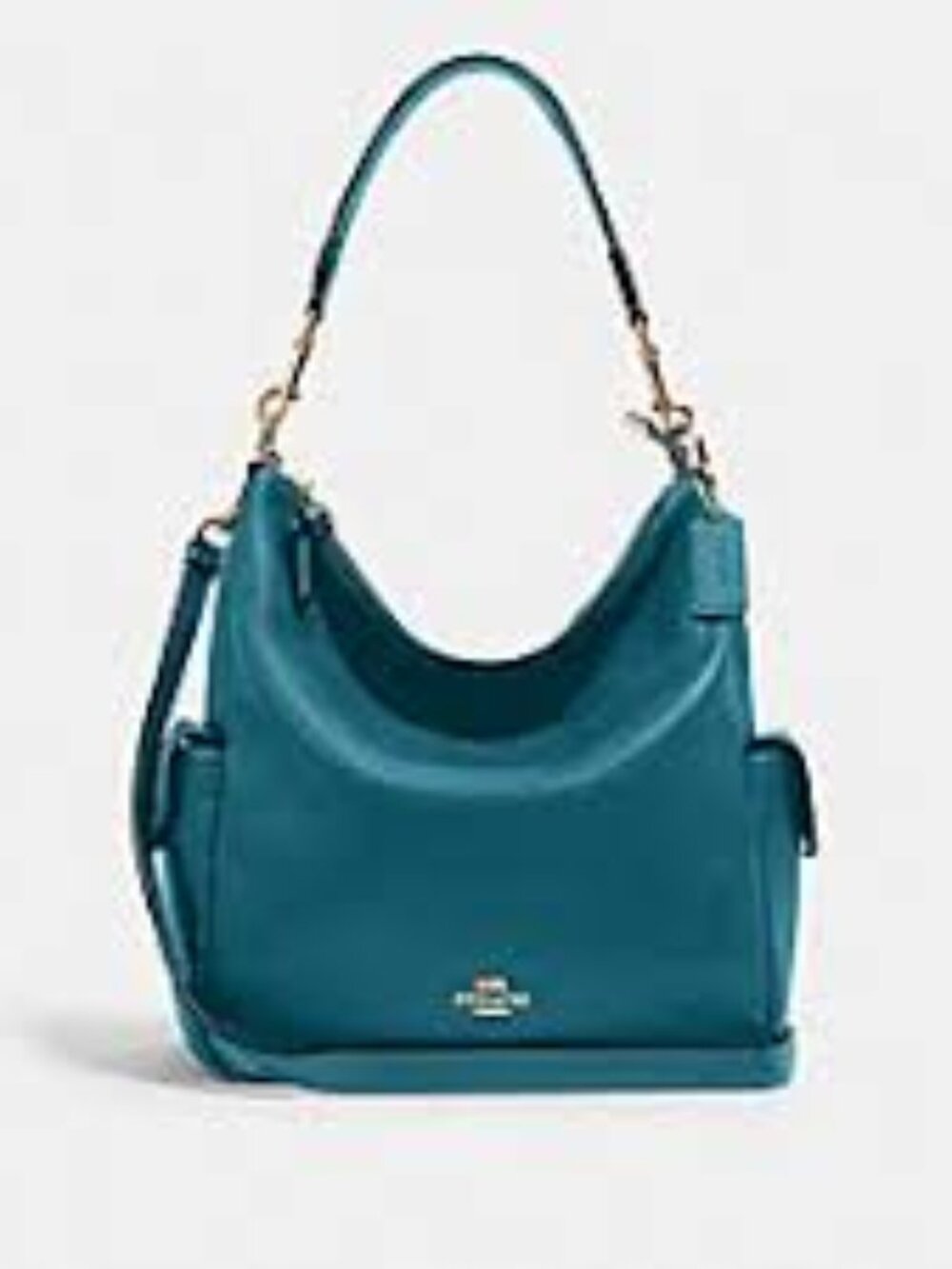 COACH PENNIE Pebbled Leather Shoulder/Crossbody Bag